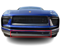Parachoques delantero de acero inoxidable rejilla central inferior ZunSport. Estiramiento facial Porsche Macan / S / GTS - ZPR81321, ZPR81321B, ZPR81321, ZPR81321B