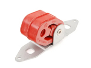 Mid exhaust hanger support with rubber. Porsche 955/957 Cayenne - 95511122740, 95511122730