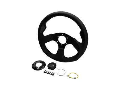 Stuur Jet - Zwart Leer - Momo - M11102912211, M11102915211