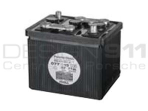 Batterie de voiture 6V 77AH. Porsche 356 1950-65 - 90061100191, 90061100190
