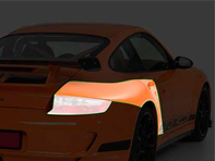 Garde-boue arrière. Porsche 911/996 - HF996RS, ZB072, KOT007, KOT007, KOT008, KOT008, ZB072