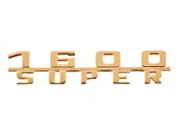 Heckplakette „1600 SUPER“, Gold. Porsche 356C - 64455931101