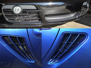 前保险杠散热器和侧通风网套件保时捷 987.1 Cayman