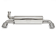 Exhaust Muffler / Silencer Rear box 1in 2out. Porsche 964 Carrera - 96422096402, 96411104504, 96411104502