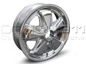 15' Ultralite Chrome Fuchs Style Alloy Wheels 4.5J ET42 For Porsche Car - MX145015PO