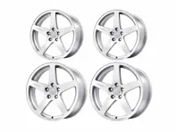 DD1 5-Bolt Alloy Wheel Set Gloss Silver. Porsche 992.2 GTS - 992.25.20.F.GS, 992.26.02.R.GS