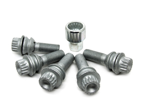 Locking wheel bolt Kit. Porsche Cayenne 955 - 95536105701