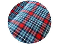 SOLM (Retro Racing) wool tartan fabric, inspiration: Martini Racing Livery