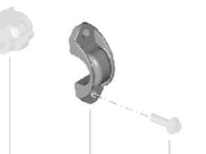 Abrazadera de casquillo de barra estabilizadora trasera. Porsche 982 Boxster / 982C Caimán - 98133377701, 98133377700
