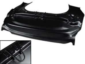 Front floor section with suspension mounts and tow hook. Porsche 911 01/1963-07/1973 - 1683101800, 90150158021, 90150158020, 91150158001, 91150195500, 91150195500GRV - 1683101800