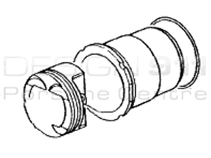 Motor zuigers en cilinders. Porsche 996 Turbo 3.6L - 99610391574, 99610391573