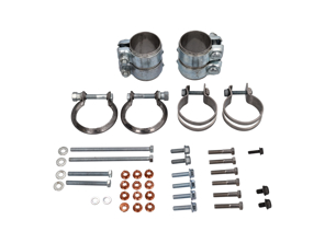 Kit de montage d'échappement pour silencieux arrière. Porsche (911) 996 C2/C4/C4S - 99611110800, 99611122002, 99951108700