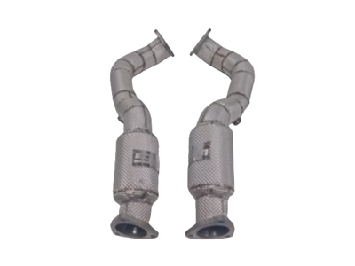 Ensemble de tuyaux d'échappement supprimés GPF résonné. Porsche 718 GT4RS - 9GT254351B, 9GT254351C, 9GT254352B, 9GT254352 - 9MGT254351CR