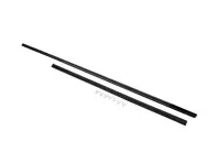 Moulding for door exterior, Black. Porsche 911 Coupe 1980-86 - 9115314310070K, 9115314320070K - BP PS8404B, BP PS8403B