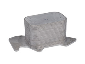 Radiator oil cooler on engine. Porsche 957/958 Cayenne Diesel - 95510727100, 95510717600, 059117021K