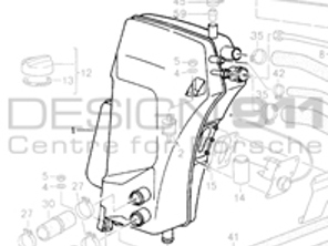Cuve à mazout. Porsche 964 Turbo 3.6L - 96420707020, 96420707022