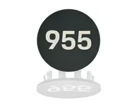 Radkappe „955“-Logo, Mattschwarz. Porsche 955 Cayenne - PCG955303A