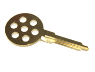 Blank key shank in gold 70's Retro Porsche 911 1965-89 / 964/ 993 - 91153890300, 91453190310, 94453804101