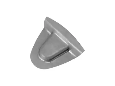 Placa receptora de cuña para poste de cerradura de puerta. Porsche 356A T2 1957-58 - 64450204100, 64450204200, 35651228, 35651228A, 356 51227, 356 51227A, 356 51228, 356 51228A - PP128SP, P128SP