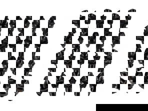 Lightweight Titanium wheel bolts in black for Porsches (PACK OF 20) - WHT006978, 99736120302