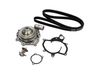 Kit de bomba de agua, correa y termostato. Porsche 996 Turbo / 996 GT3 - 99610601175, 99610601172, 99610601173, 99610601174, 99610601177, 99610601176