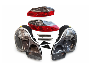 灯光升级套件保时捷 Boxster 986 * 右驾汽车 - 98663113121, 98663113221, 99663104503, 99663104603, 98663144504, 98663144604, 99663104403, 99663104303