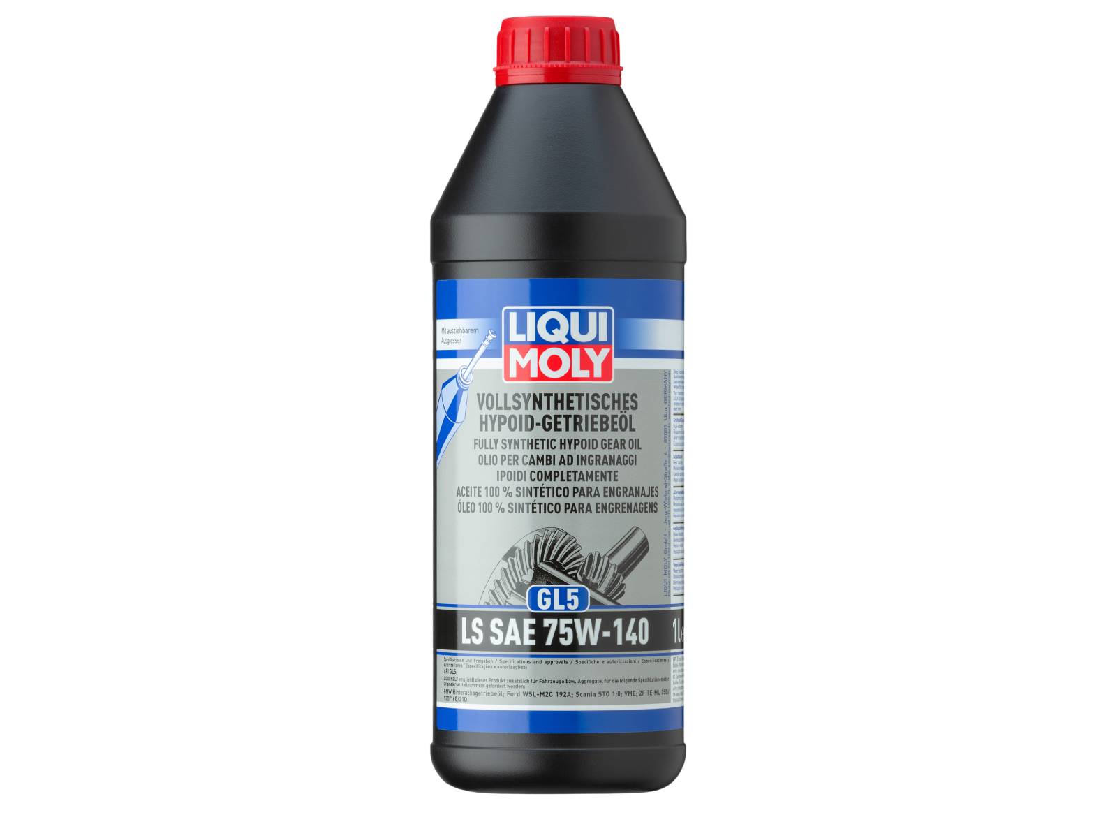 Aceite sintético para engranajes hipoides LIQUI MOLY (GL5) LS SAE 75W-140 para LSD - 4421, 4422
