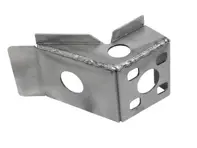 Deurscharniersteun boven en onder. Porsche 356C - 64450123100, 64450123200 - PP104DBL, P104DBL, PP104DBR, P104DBR