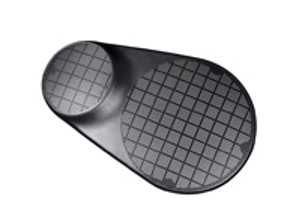 Rejilla de altavoz, en Negro Satinado. Porsche 993 - 9935557770001C