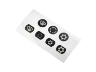 Aufklebersatz Klimabedienteil Taster. Porsche 944 / 964 / 993 - 96465904XXX, 96465904500, 96465904501, 96465904600, 96465904601, 96465904700, 96465904701, 6465392100, 94465392300, 94465392100, 96465914600, 9646591460001C