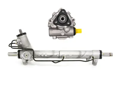 Steering rack and power steering pump set. Porsche 986 Boxster / 996 Carrera LHD (Left Hand drive) - 411091500322, 99631405002, 99631405003, 99631402004, 99631402005, 99731402000, 99634701111, 99634701110, 99634701107, 99634701104, 99634701105, 99634701106