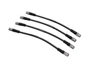 Brake hoses Braided stainless steel (Set of 4) Front & Rear Porsche 987 / 981 / 718 Boxster and Cayman - 99635513903, 98735563701, 99635513901, 99635513902, 99635513900, 98735563700, 99635513904, 98735563107, 99135513701, 9A761177500, 9Y0611775 - DHK482, SPR1000-4P