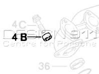 Uitlaatspruitstukhuls. Porsche 924 Turbo/GT - 93112319900