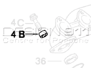 Manchon de collecteur d'échappement. Porsche 924 Turbo/GT - 93112319900