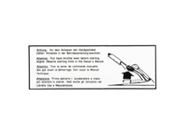 Adesivo Indicazione Starter. Porsche 911 74-83 - 91170112700