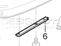 Tira inferior de sujeción del paragolpes trasero. Porsche 997 GT3 2010>> - 99750583891, 99750583791