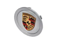 Radkappe silber mit goldenem Wappen für Porsche - 993361303109A1, 993361303099A1, 993.361.303.09.9A1, 00004460012