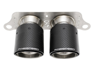 Deluxe Dual Style Tips - Koolstofvezel. Porsche 991.2 GT3 / GT3 RS - 99111125395, 99111125380, 99111125791