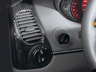 Luchtrooster aan de zijkant van carbon. Porsche 996 / Boxster 986 - 00004480113, 00004480112 - 00004480113, 00004480112