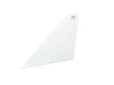 Front fixed 1/4 window glass, Clear. Porsche 911 69-84 Coupe - 90154250127, 90154250227 - WSN1017, WSN1019
