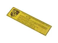 Set di adesivi Fasatura dell'accensione a 900 giri/min. Porsche 911 - 93000651000
