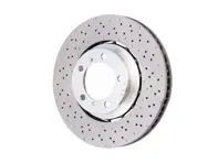 Disco freno anteriore, leggero, forato e con fossette, 350x34 mm. Porsche 991.2 C2S / C4S - 9P1615301, 9P1615302, 9P1615301J, 9P1615302J, 9P1615301E, 9P1615302E - PFL49901, PFR49902