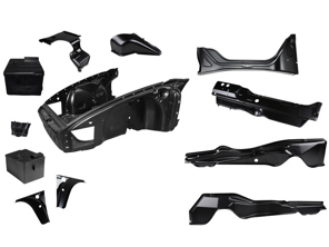 Ensemble de partie avant de carrosserie complet avec construction intérieure. Porsche 911 68-72 - 1680503810