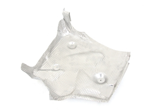 Pantalla de protección térmica del paragolpes trasero, exterior. Porsche 991.2 GT3 18>> - 99150547980, 991505478080