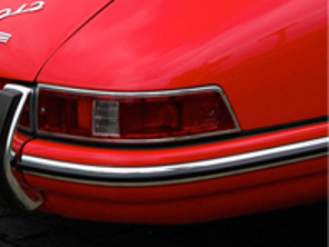 Rear bumper corner narrow rubber and moulding. Porsche 911 1969-73 - 90150504300, 90150504302 - 911287, 1684400406, 9455