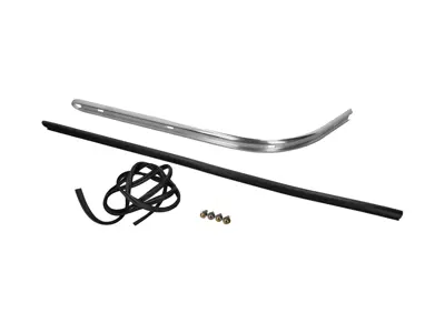 Achterbumperhoek smal rubber en sierlijst. Porsche 911 1969-73 - 90150504300, 90150504302 - 911287, 1684400406, 9455