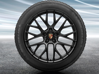 Llantas de aleación Macan RS Spyder de 20' y neumáticos de invierno Porsche original - 95B044631J, 95B044641J