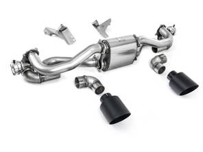 Milltek GPF-Back-Ventilauspuffanlage mit Cerakote Black GT-115-Endrohren. Porsche 718 Boxster / Cayman / GT4 2020>> - 982251053F, 982251053H, 982251053K, 982251053E, 982251053D, 982251053G - SSXPO190