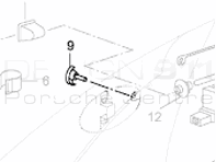 Wing Petrol Flap Rubber stop. Porsche 996 / 986