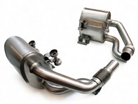 Secundaire sportuitlaatboxen DesignTek voor Porsche 991.1 - 126343-01, 99111132101, 99111132103, 99111132501, 99111132503, 99111132502, 99111132201, 99111132203, 99111132601, 99111132603, 99111132602